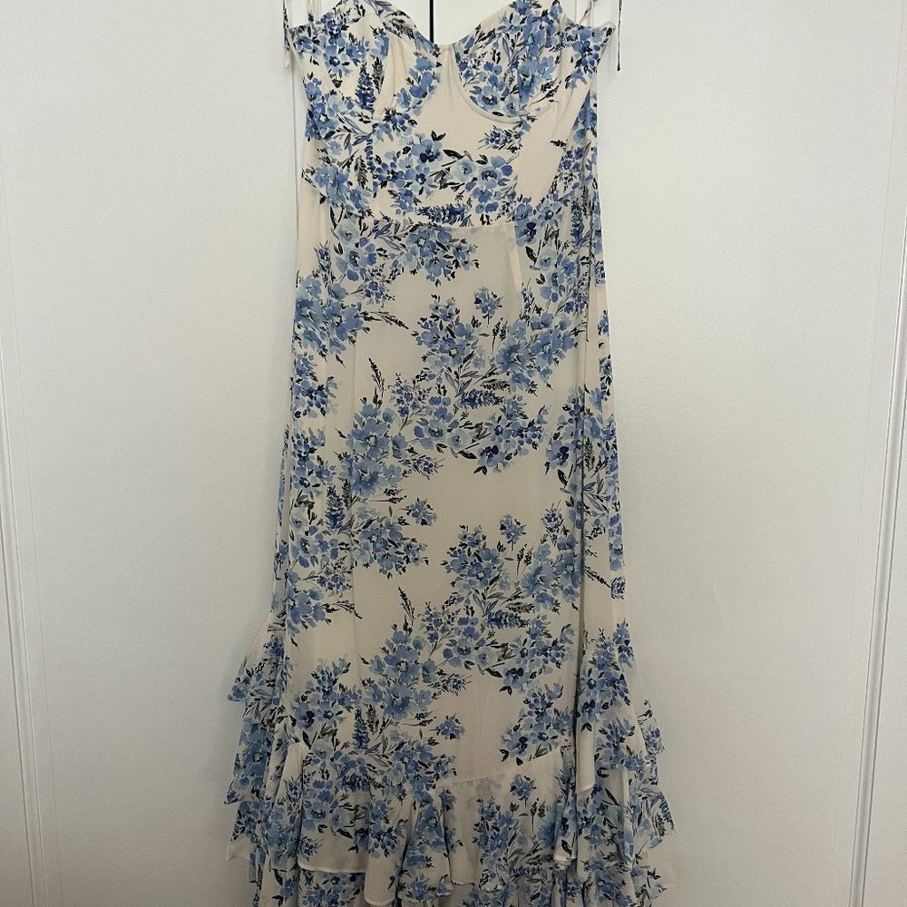 Yumi Kim Baxter Midi Dress in Positano Blue